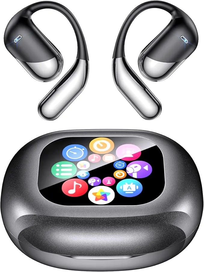 Auriculares Traductor Inteligente AI con Pantalla LCD, 198 Idiomas y 60 Horas de Batería
