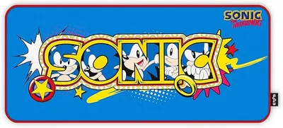 Energy Sistem Gaming Mouse Pad ESG Sonic Classic (XXL, Anti-Slip Rubber Base, Sonic)