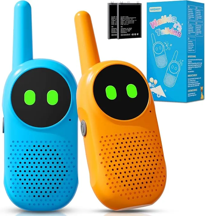 Walkie Talkie NXGKET para Niños - Alcance 1000m y Batería Recargable