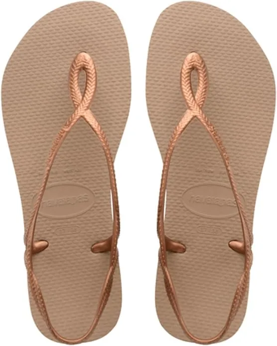 Havaianas Luna Mujer Sandalias Oro Rosa