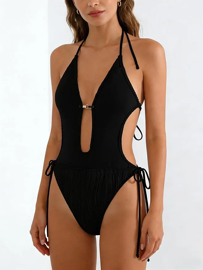 TRAJE DE BAÑO MUJER HALTER