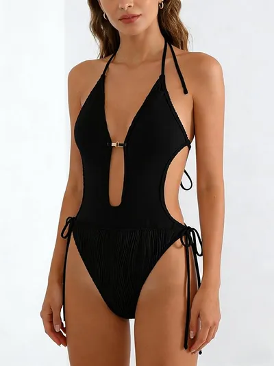 TRAJE DE BAÑO MUJER HALTER