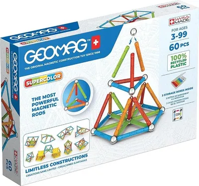Geomag Color Panels Recycled Juego de Construcción Magnético para Niños