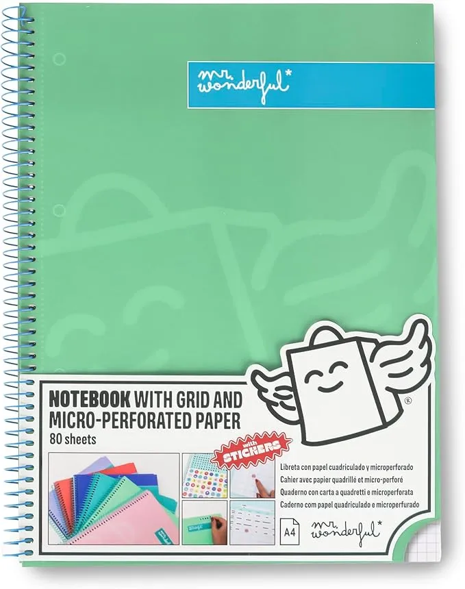 Mr. Wonderful - Libreta A4 Verde