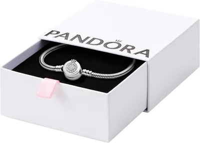 Pulsera Cadena Serpiente Pandora Signature con Cierre Corona Centelleante