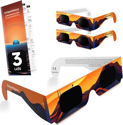 Gafas de Sol Eclipse Solar Homologadas CE EN ISO 12312-2 EclipseSpecs