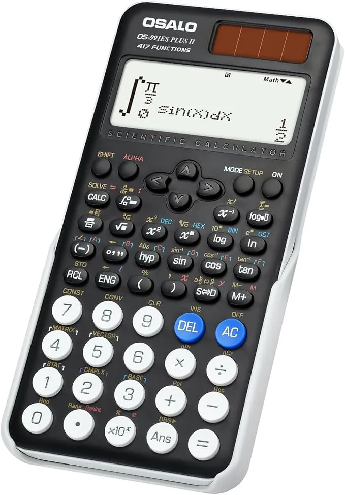 Calculadora Científica Osalo OS-991ES Plus II con 417 Funciones