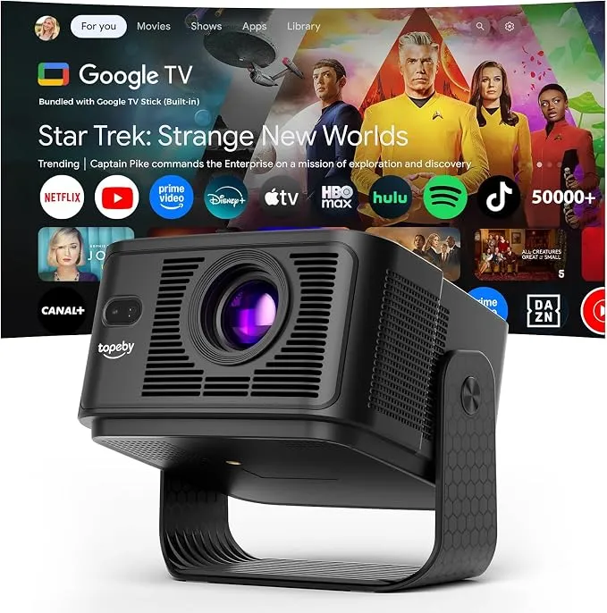 Proyector 4K con Google TV y Soporte Nativo 4K en Amazon