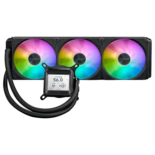 ASUS Prime LC 360 ARGB LCD: Refrigeración Líquida CPU con Pantalla LCD y Ventiladores Conectables