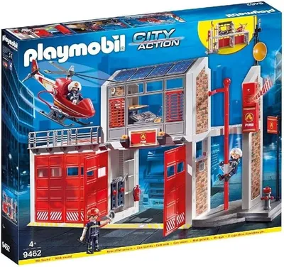 PLAYMOBIL City Action 9462 Parque de Bomberos con Efectos de Sonido