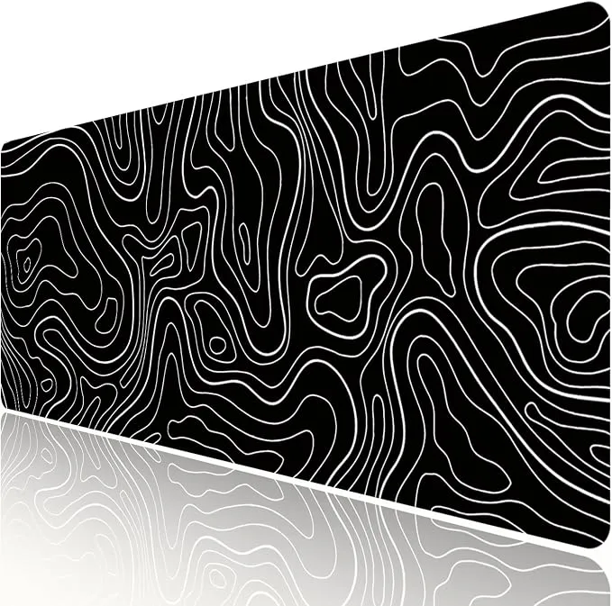 Alfombrilla de Mouse HGWALP Topográfica XXL Grande para Gaming