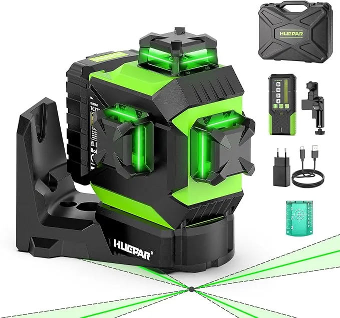Huepar 703TR Nivel Láser con Autonivelación y Rotación en Punto Fijo