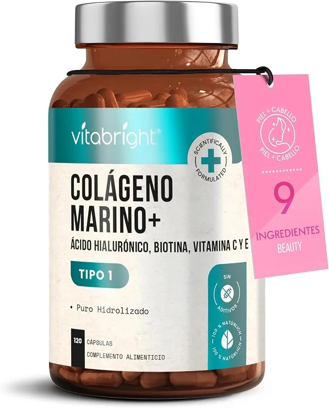 VITABRIGHT Colágeno Hidrolizado Marino 2450 MG