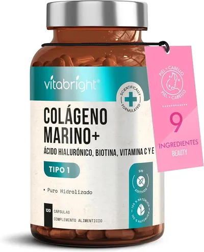 VITABRIGHT Colágeno Hidrolizado Marino 2450 MG