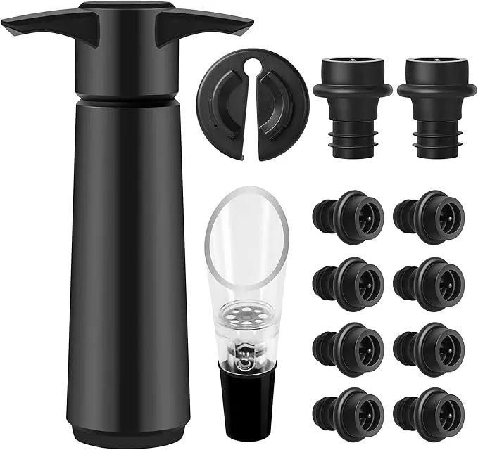 Bomba de vino AUROAY con 10 tapones