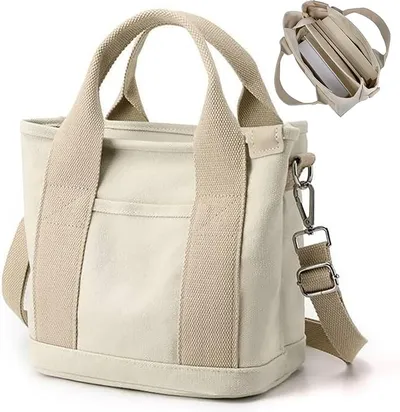 Aucuu Bolso de Lona con Bolsillos para Mujer