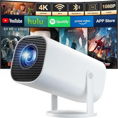 Proyector Portátil con WiFi 6 y Bluetooth 5.4