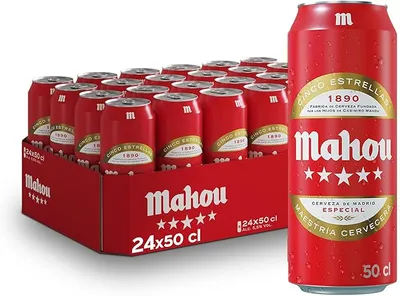 Mahou 5 Estrellas Pack de 24 Latas