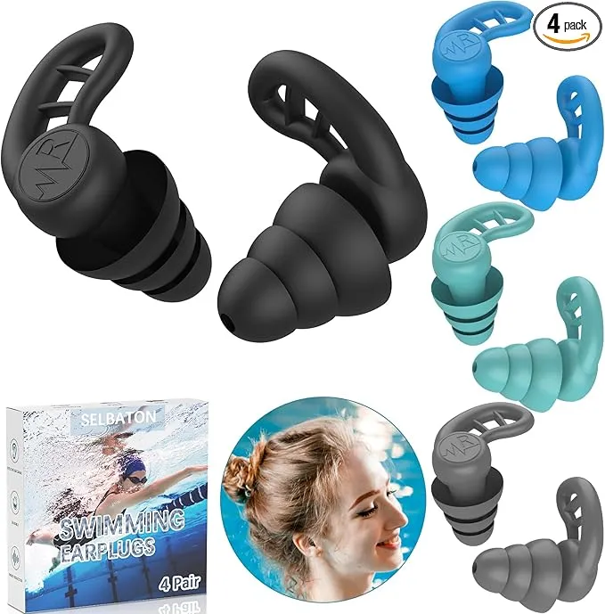 Tapones para los oídos de natación para adultos