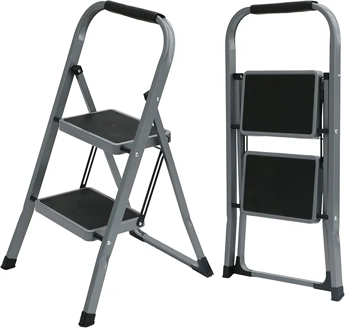 Escalera plegable UZIRO de 2 peldaños