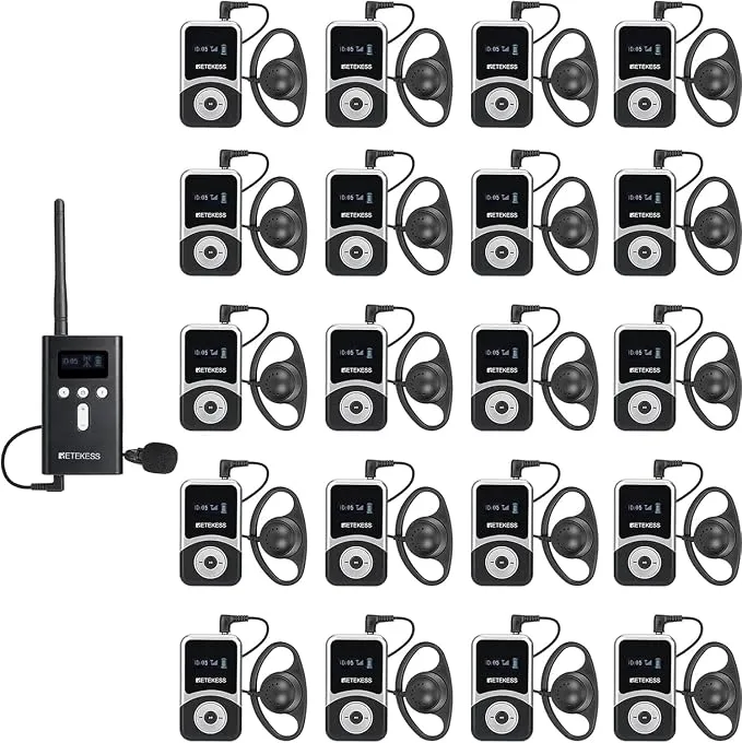 Retekess T130S Sistema Inalámbrico de Guía Turística (1-20) 100m