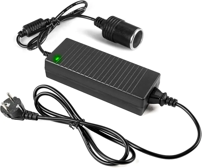 Adaptador de Corriente para Coche 180W 12V 15A: Convierte 240V a 12V