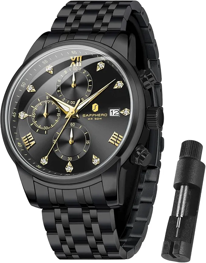 SAPPHERO Reloj de Pulsera de Silicona para Hombre