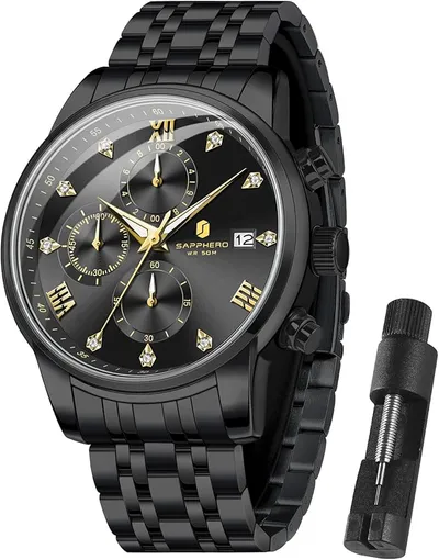 SAPPHERO Reloj de Pulsera de Silicona para Hombre