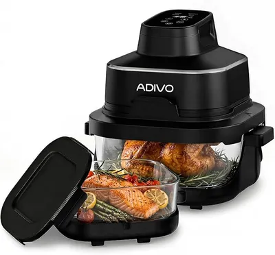AIR FRYER ADIVO VIDRIO 4L