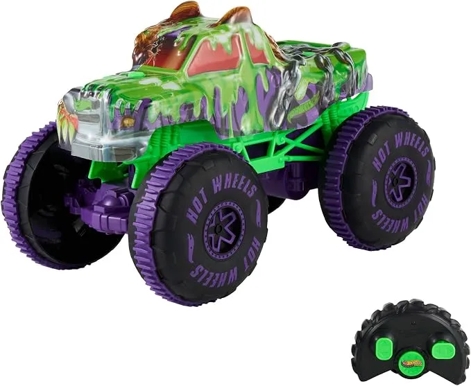 Hot Wheels Monster Trucks Mutant Chaos Wreckin’ Wolf Vehículo RC a Escala 1:15