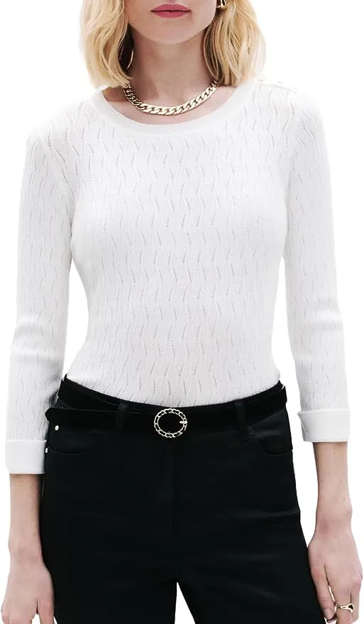 Jersey Caroll Mujer Blanco Lucido Talla XL