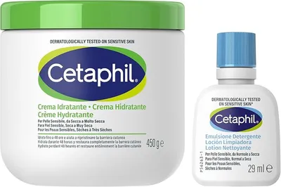 Pack Hidratación Cetaphil: Crema 453g + Mini Loción Limpiadora 29ml