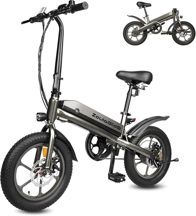 Bicicleta Eléctrica Plegable ZoulaGlide 16x3 - 45km Autonomía