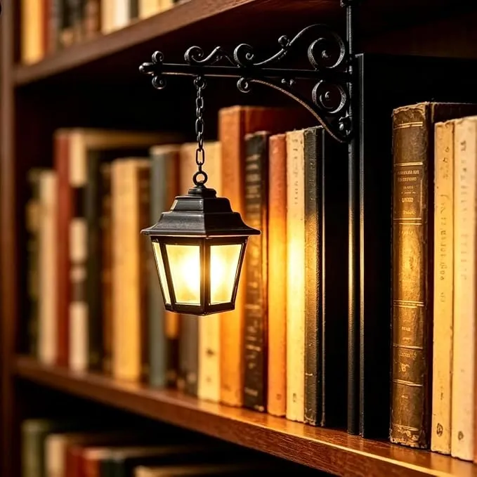 Lámpara LED Vintage Library Lantern para Estanterías
