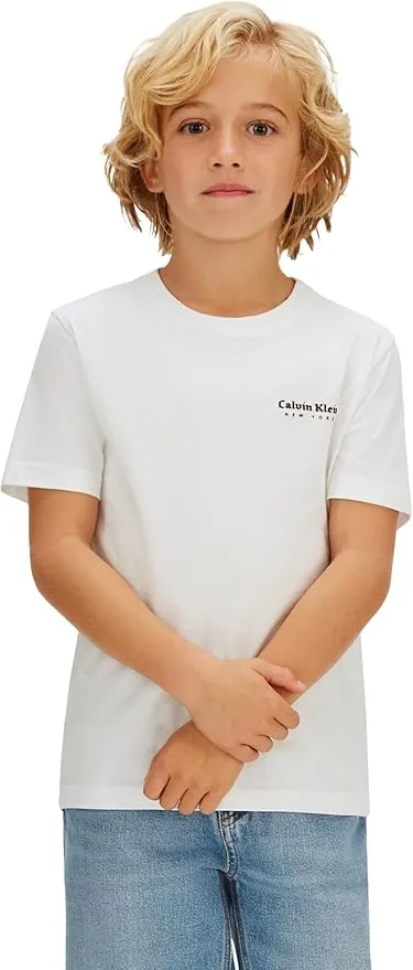 Calvin Klein Camiseta para niño con Logotipo Minimalista S/S IB0IB02608 S/S