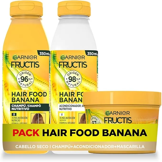 Pack Garnier Fructis Hair Food Banana