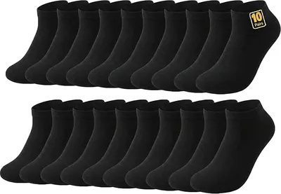 Wamicu 10 Pares Calcetines Tobilleros Hombre Mujer Cortos Algodón Peinado