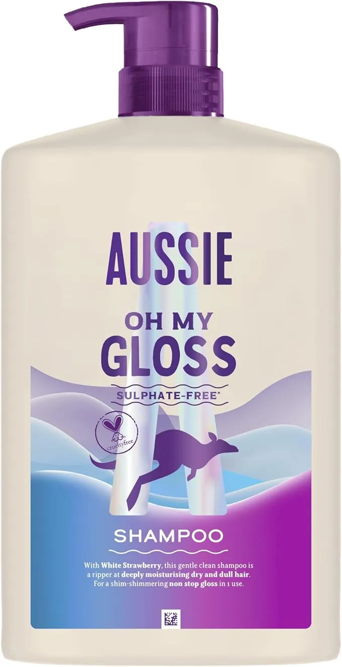 Aussie Oh My Gloss Champú Sin Sulfatos Brillo Intenso 1L