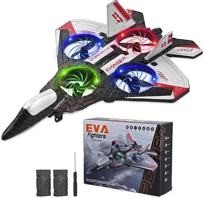 Avión de combate 4D RC con iluminación LED