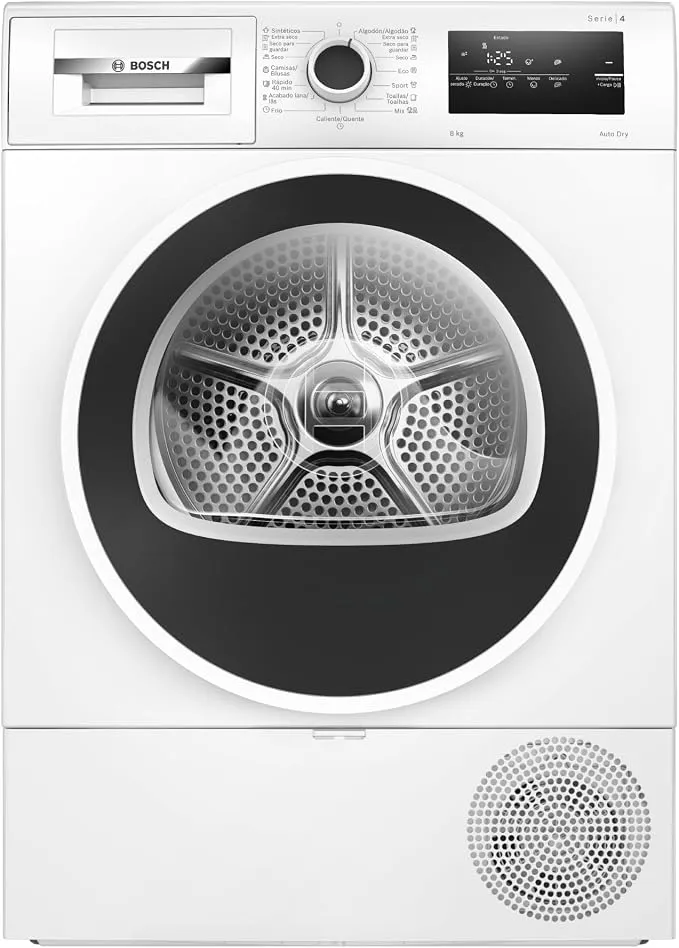 Bosch Secadora con Bomba de Calor 8 kg AutoDry Antivibraciones WTR83200ES