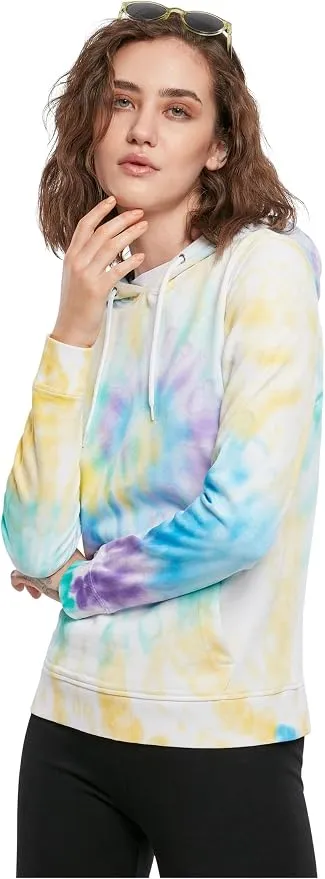Urban Classics Ladies Tie Dye Mujer Sudadera con Capucha Multicolor Regular talla S