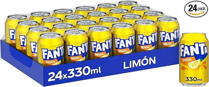 Refresco de limón Fanta pack 24 latas
