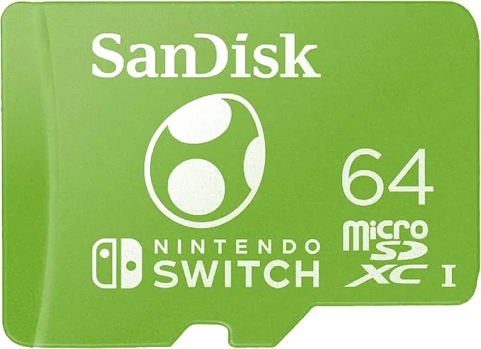 SANDISK Tarjeta microSD para Nintendo Switch Yoshi 64GB
