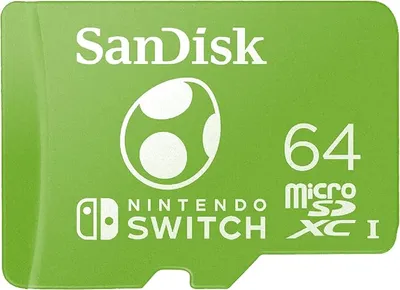 SANDISK Tarjeta microSD para Nintendo Switch Yoshi 64GB