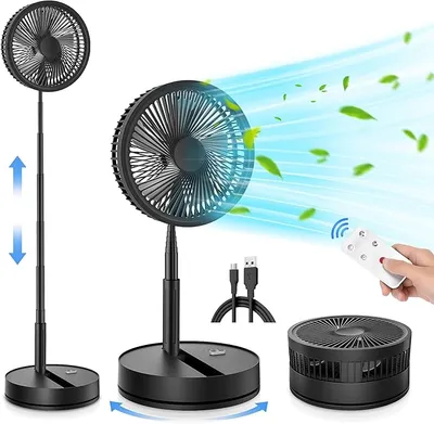 Ventilador Portátil Plegable con Batería 8000mAh y Control Remoto