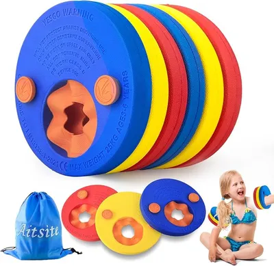 Aitsite 6PCS Manguitos Piscina para Niños, EVA Flotadores Piscina Bebé