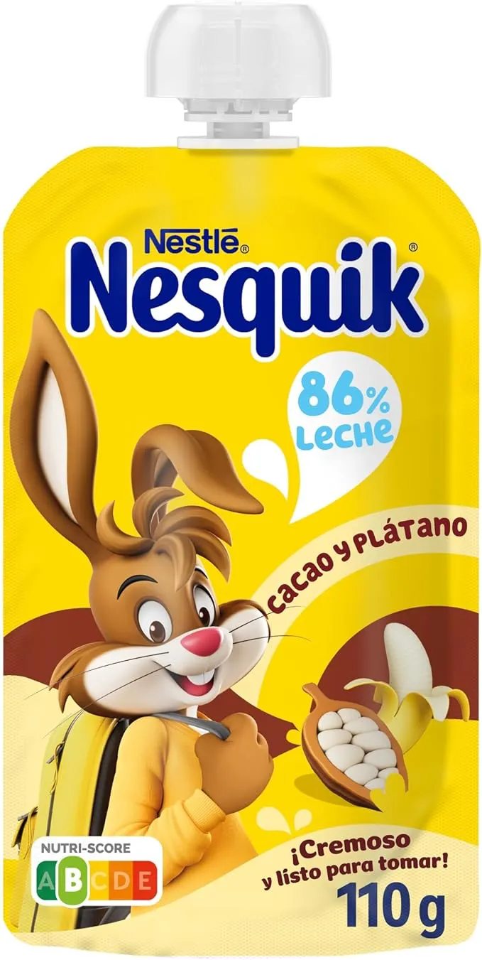 Nesquik Bolsita Cacao Sabor Plátano 110g
