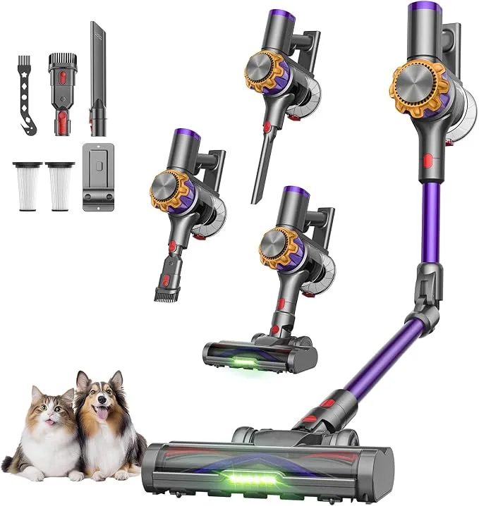 DyMona V18Pro Aspiradora sin Cable con Brazo Flexible 50kPa/450W
