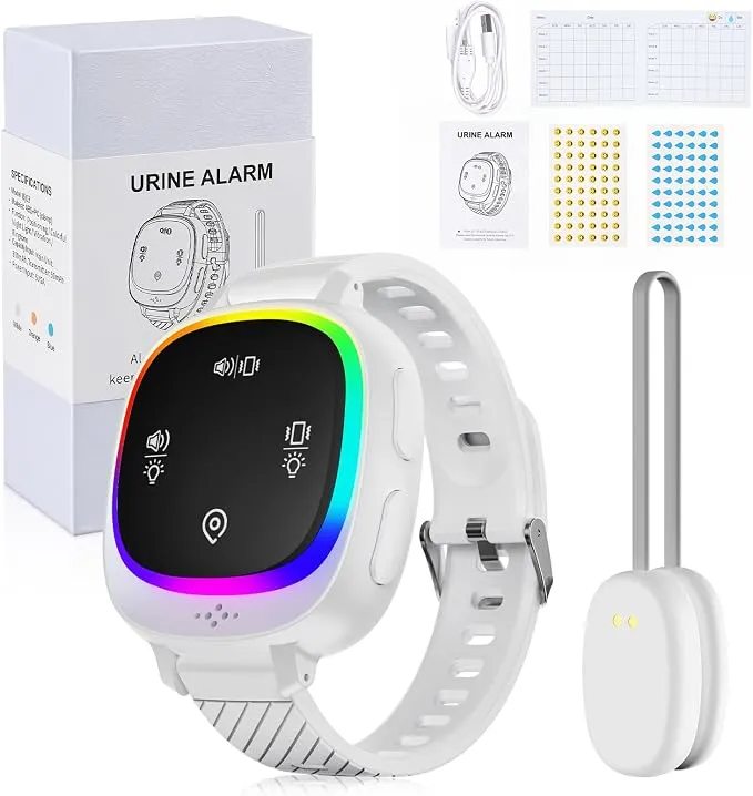 Alarma Enuresis Recargable Pipi Stop con Sonido, Vibración y Luz