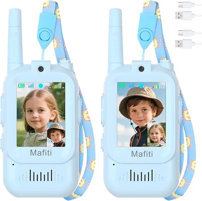Mafiti Walkie Talkies Infantiles con Videollamada - Pack de 2